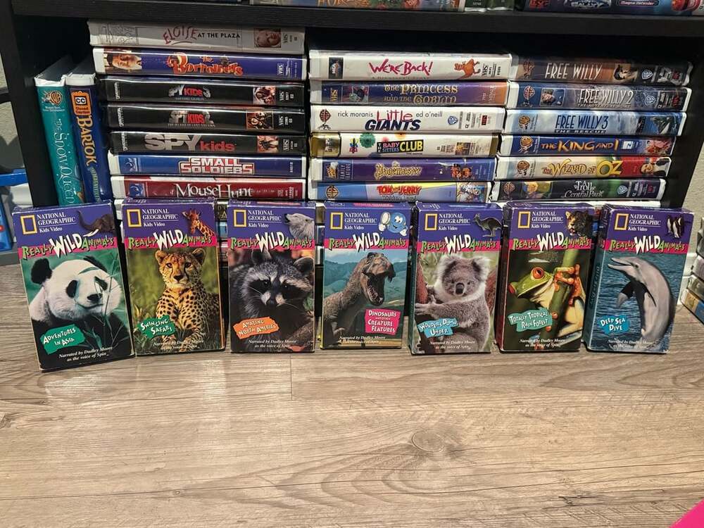*Featuring Spin*National Geographic Kids Video Really Wild Animals VHS Lot of 7